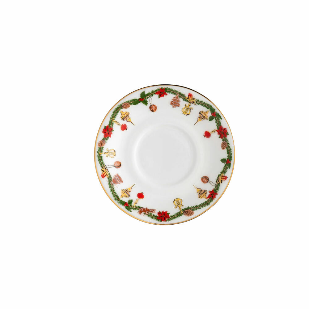 Hutschenreuther Nora Espresso-Untertasse, Weihnachtsdekor, Bone China, Christmas, 11.5 cm, 02048-726037-14716