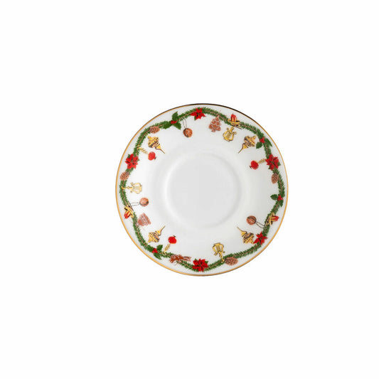 Hutschenreuther Nora espresso saucer, Christmas decoration, bone china, Christmas, 11.5 cm, 02048-726037-14716