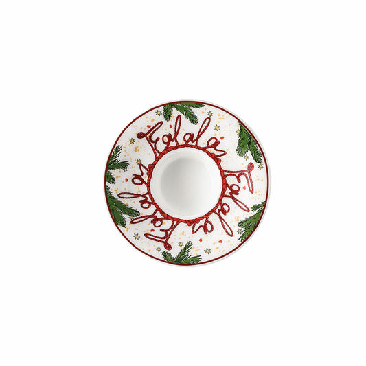 Hutschenreuther Nora Tischlicht, Teelichthalter, Bone China, Weihnachtszeit, 11 cm, 02479-726042-25747