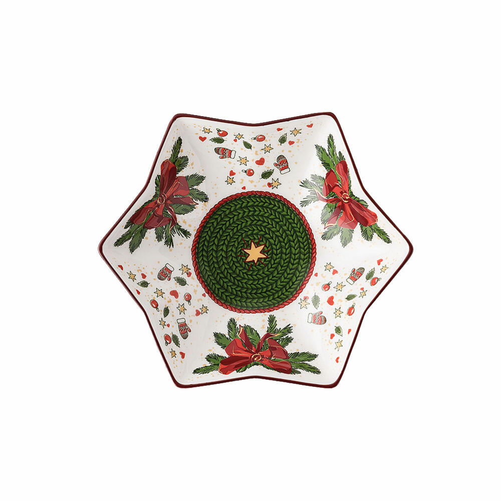 Hutschenreuther Nora Sternschale, Schüssel, Bone China, Weihnachtszeit, 15 cm, 02048-726042-25383