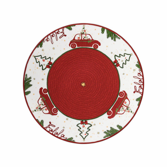 Hutschenreuther Nora cookie plate, plate, bone china, Christmas time, 27 cm, 02048-726042-12782