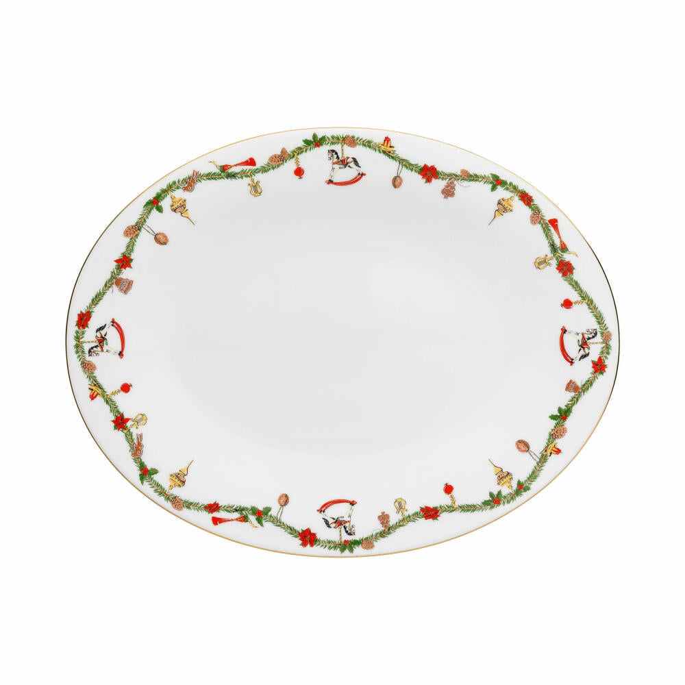 Hutschenreuther Nora Platte, Servierplatte, Teller, Bone China, Christmas, 36 cm, 02048-726037-12736