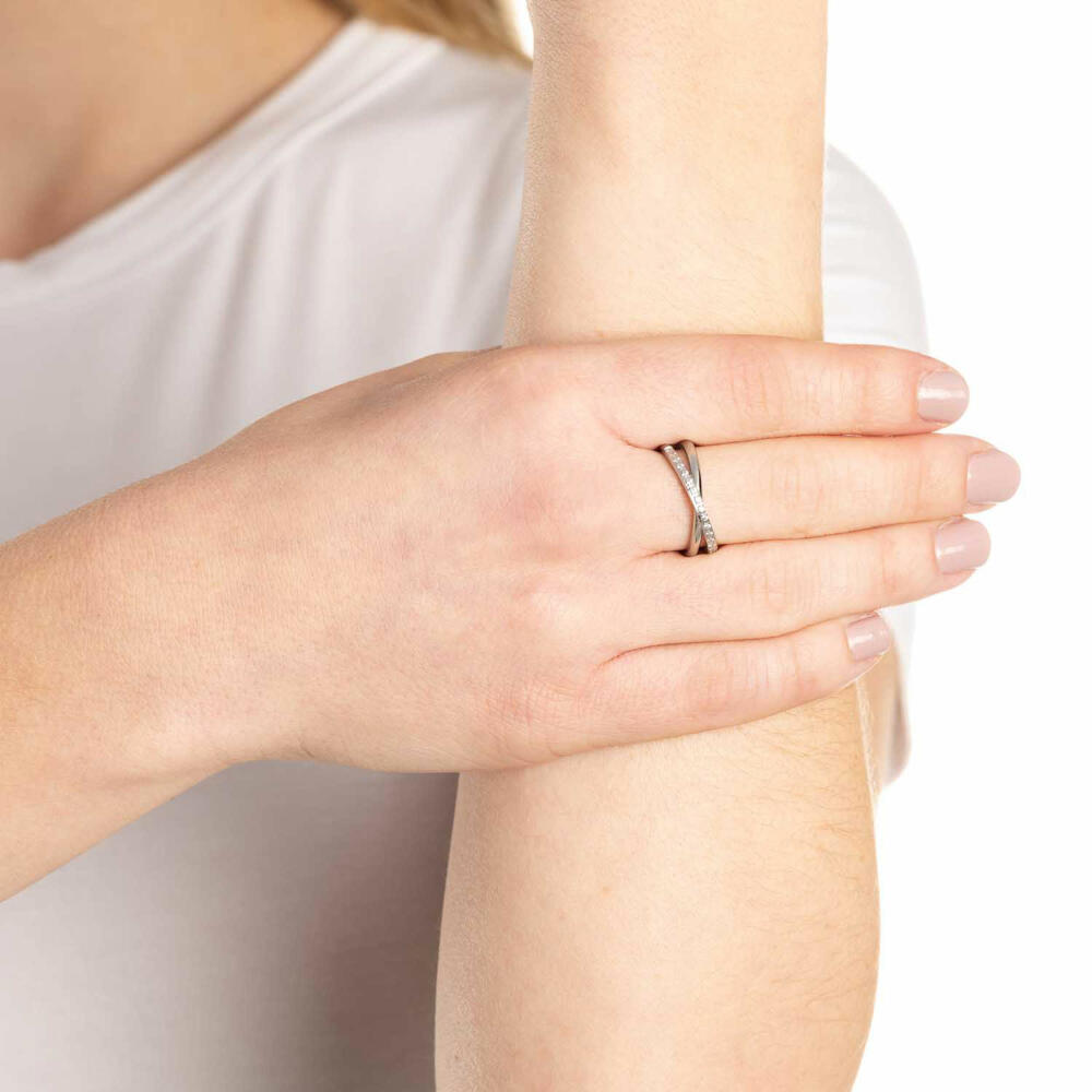 Leonardo Jewels Ring Elfie CIAO, Fingerschmuck, Edelstahl, Silber, Größe 16, 022977