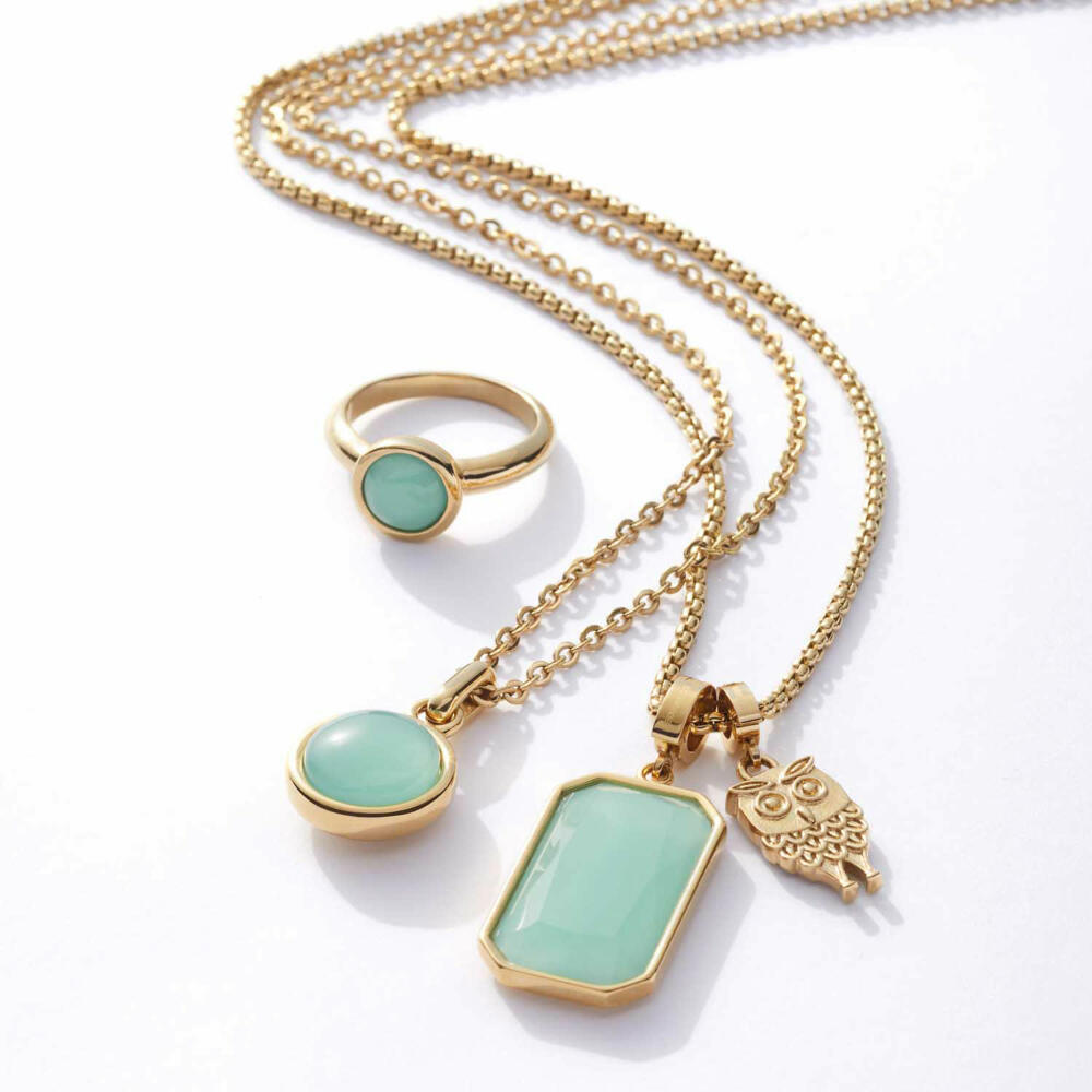 Leonardo Jewels Ring Bea, finger jewelry, stainless steel, turquoise, size 19, 023063