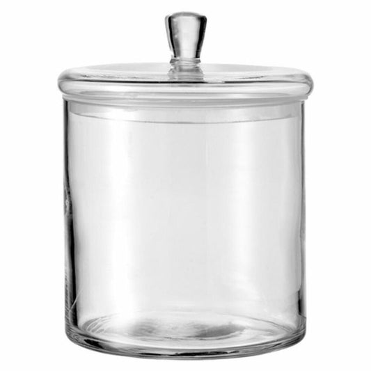 Leonardo Top tin with lid, biscuit tin, candy tin, bonboniere, glass, 19 x 14 cm, 31304