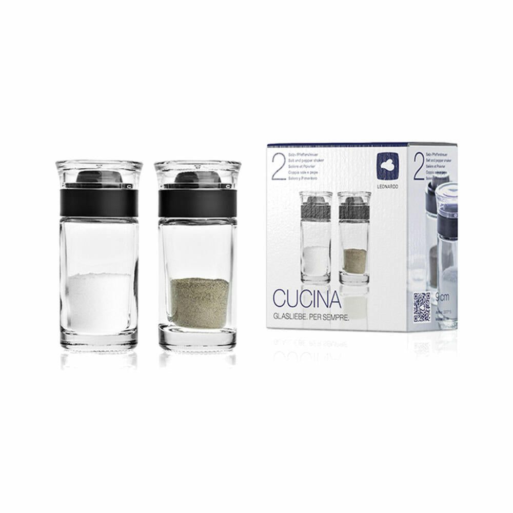 Leonardo Cucina salt and pepper shaker 2-piece, salt, pepper shaker, material mix, 40 ml, 37715