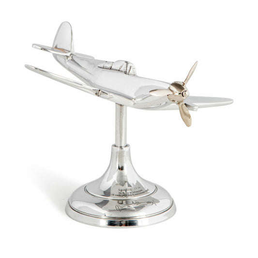 Authentic Models Airplane Model Spitfire Travel Model, Table Model, Aluminum, AP099