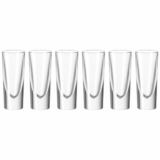 Leonardo Gilli Grappabecher 6er Set, Grappaglas, Schnapsglas, Pinnchen, Shotglas, Glas, 140 ml, 35455