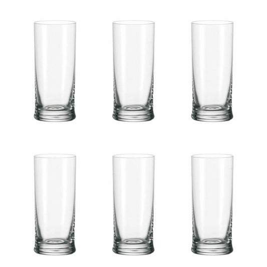 Leonardo K18 beer mugs set of 6, beer glass, pilsner glass, beer glass with stem, 400 ml, 35393