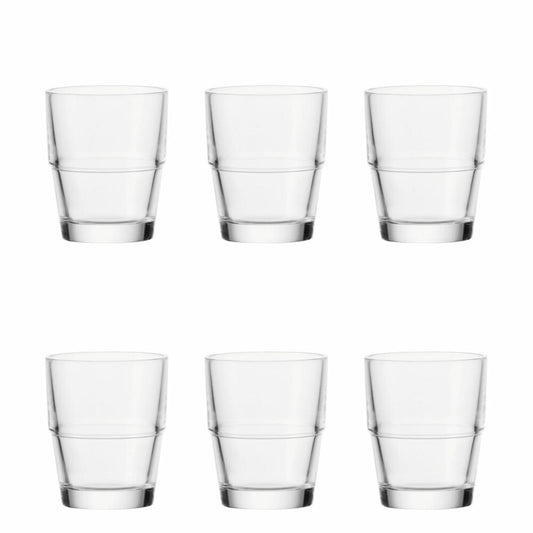 Leonardo Solo Becher Compact 6er Set, Kaffeebecher, für Padmaschinen, Saftglas, Glas, 300 ml, 35456