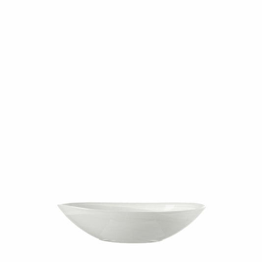 Leonardo La Baia Alabastro Oval Bowl, Semi-transparent Glass, Handmade, White, 22 cm, 031198