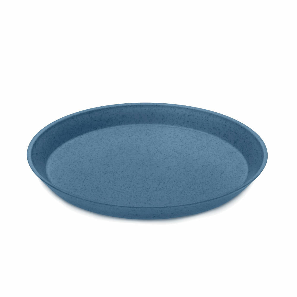 Koziol Kleiner Teller Connect, Speiseteller, Servierteller, Thermoplastischer Kunststoff, Organic Deep Blue, 20,5 cm, 3100675