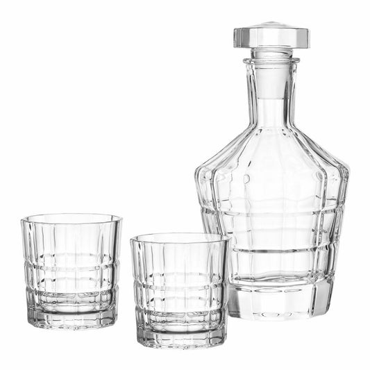 Leonardo Spiritii Whiskey-Set, 3-tlg., Whisky, Karaffe, Becher, Glas, 22765