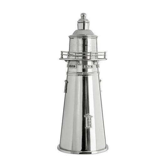 Authentic Models Cocktail Shaker Lighthouse, Brass, Nickel and Silver Plated, CS010