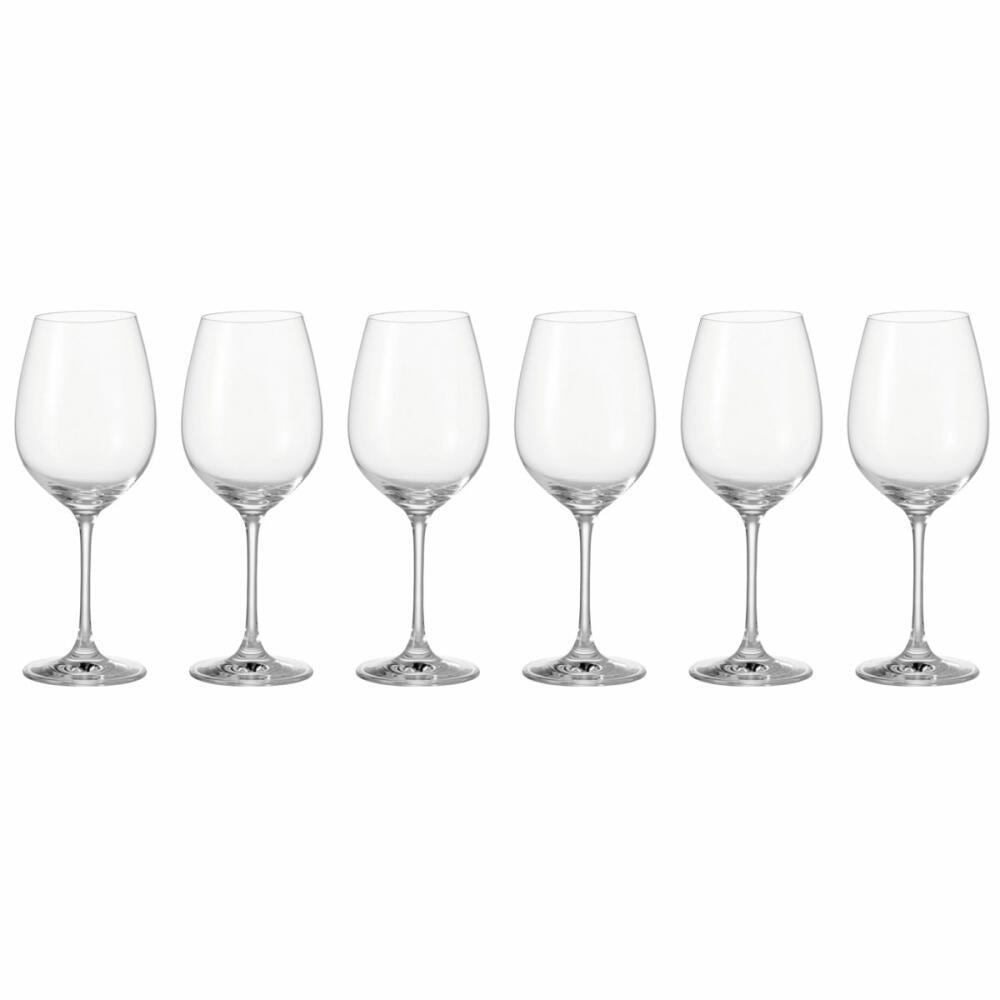 Leonardo Barcelona red wine glass set of 6, red wine wine glass, clear glass, glass, 180 ml, 35276