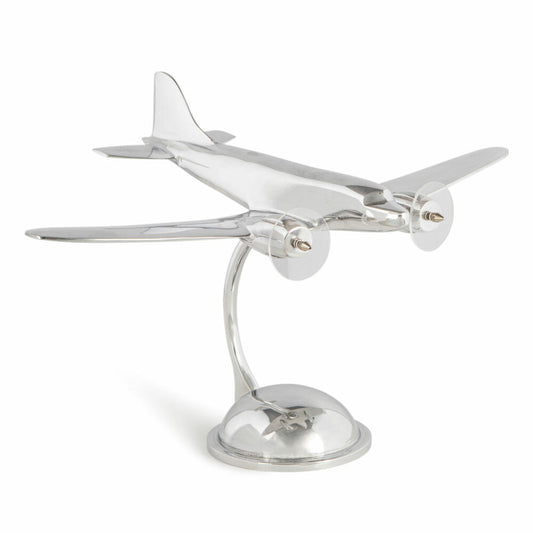 Authentic Models Airplane Model Desktop DC-3, Desk Decoration, Aluminum, AP105