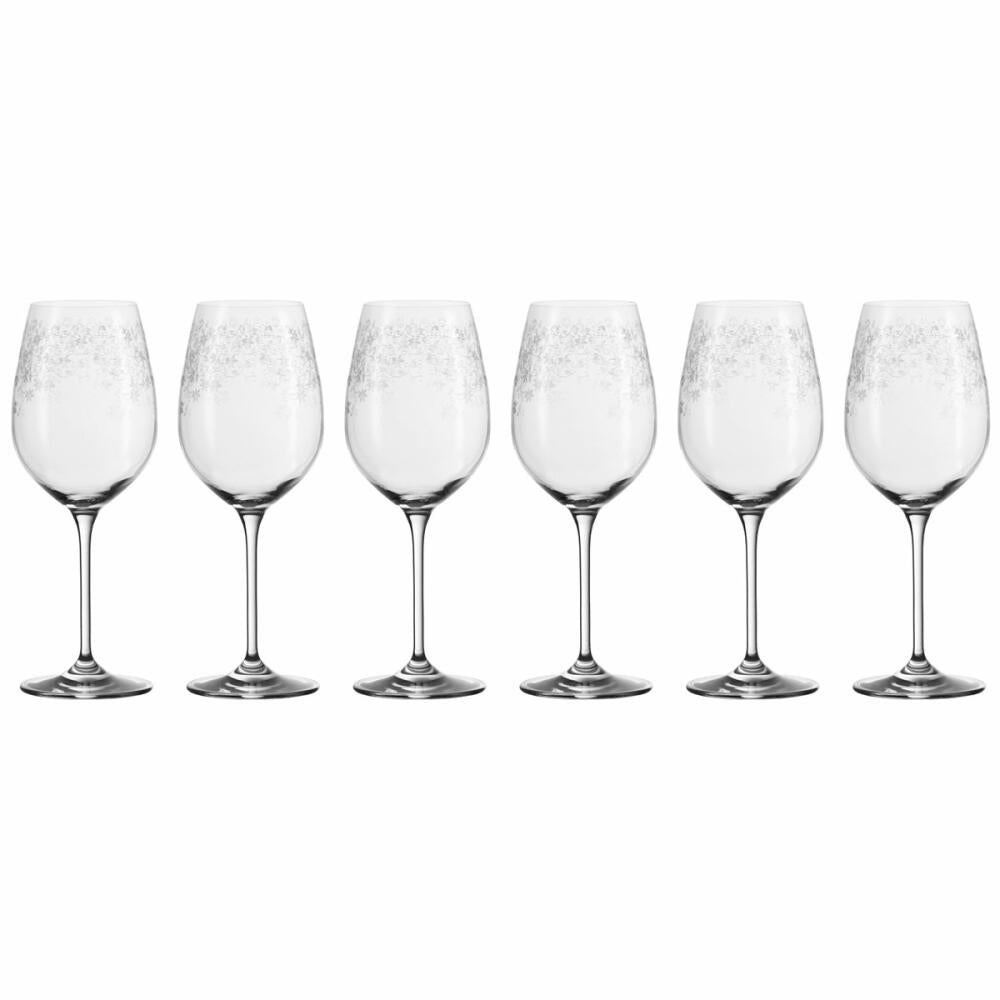 Leonardo Chateau white wine glass set of 6, wine glass, elegant glass with engraving, 400 ml, 35301