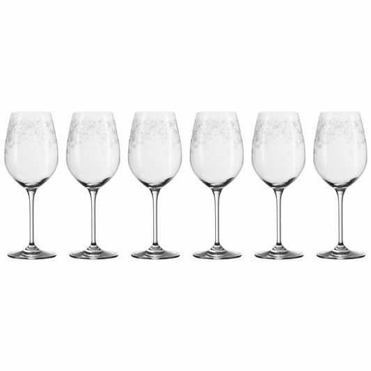 Leonardo Chateau white wine glass set of 6, wine glass, elegant glass with engraving, 400 ml, 35301