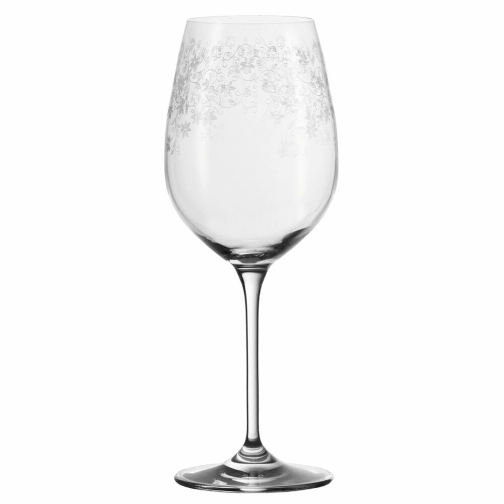 Leonardo Chateau white wine glass set of 6, wine glass, elegant glass with engraving, 400 ml, 35301