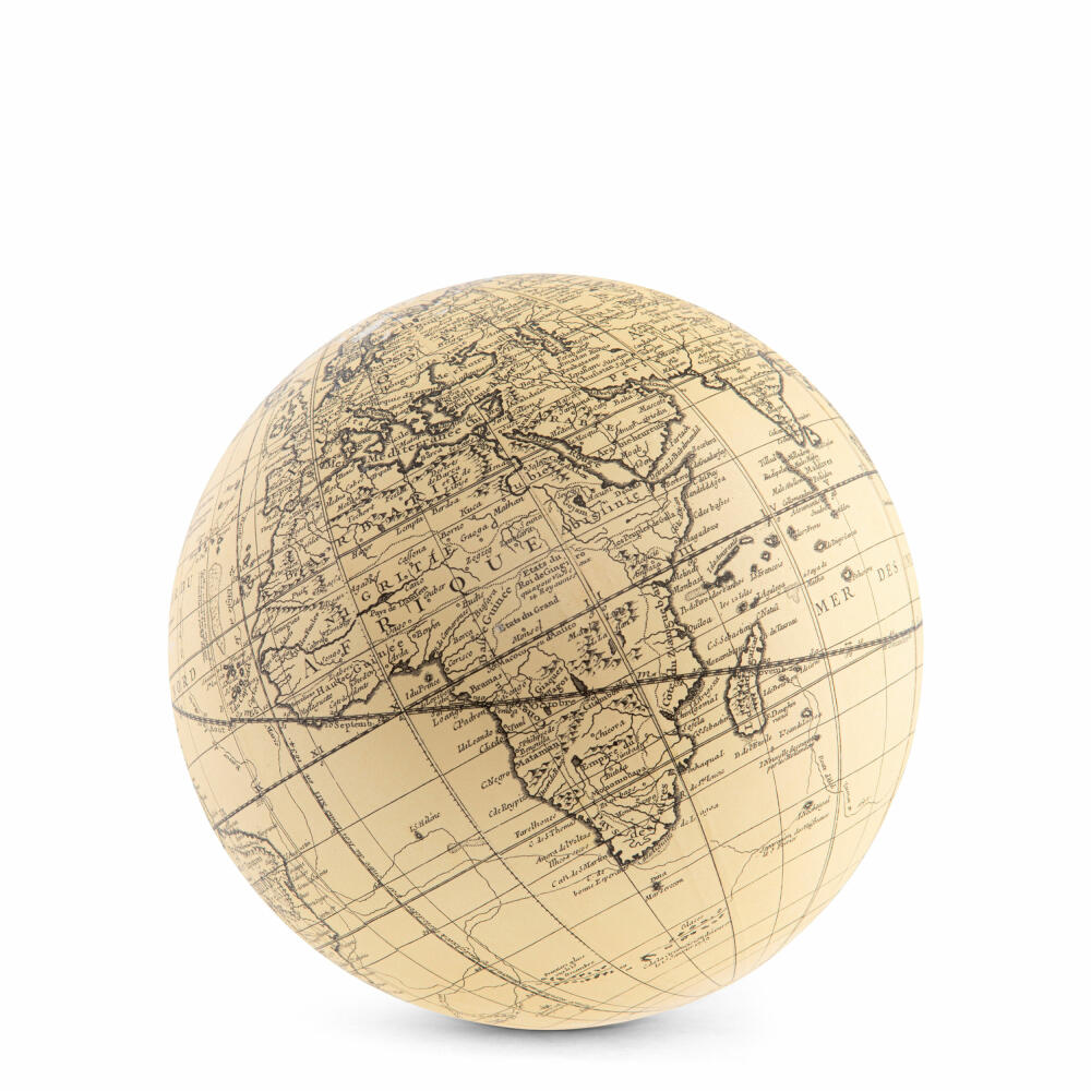 Authentic Models Globus Vaugondy Sphere Ivory 14 cm, globe, plastic, paper, GL212