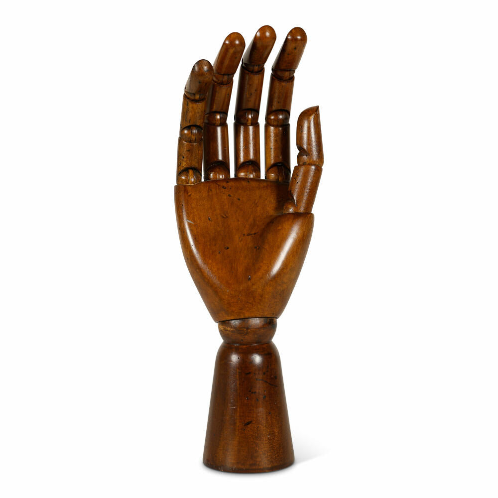 Authentic Models Decorative Drawing Aid Artist Hand, Posable Artist Hand, Wood, Brass, MG001F