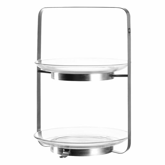 Leonardo Senso Etagere in gift box, 3-piece, serving plate, metal / glass, Ø 21 cm, 28218