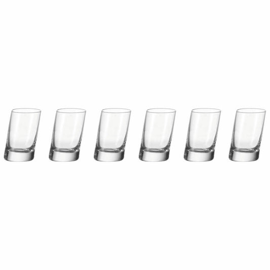 Leonardo Pisa Stamper Set of 6, Shot Glass, Pinnchen, Shot Glass, Tequila Shot, Glass, 50 ml, 35397