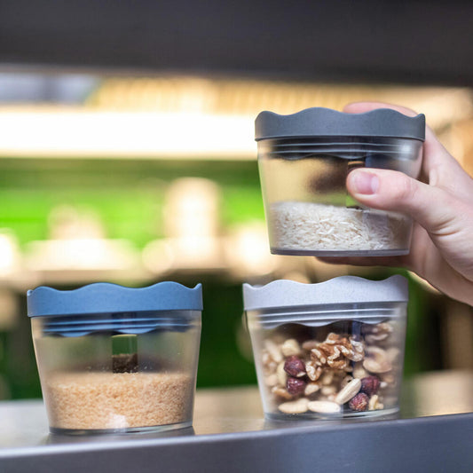 Koziol Vorratsdose 300ml Prince S, Aufbewahrungsdose, Dose, Thermoplastischer Kunststoff, Organic Deep Blue, 3084675