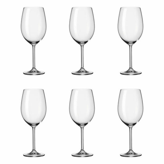 Leonardo Daily Bordeaux glass set of 6, red wine glass, wine glass, red wine glass, 650 ml, 35240