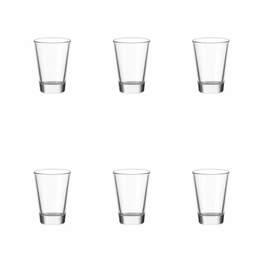 Leonardo Ciao Stamper Set of 6, shot glass, shot glass, stamper, shot glass, glass, 60 ml, 35450