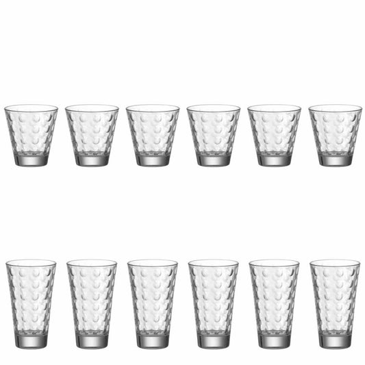 Leonardo Optic Becher Klein 12tlg. Trinkglas Wasserglas Saftglas Glas 250 ml