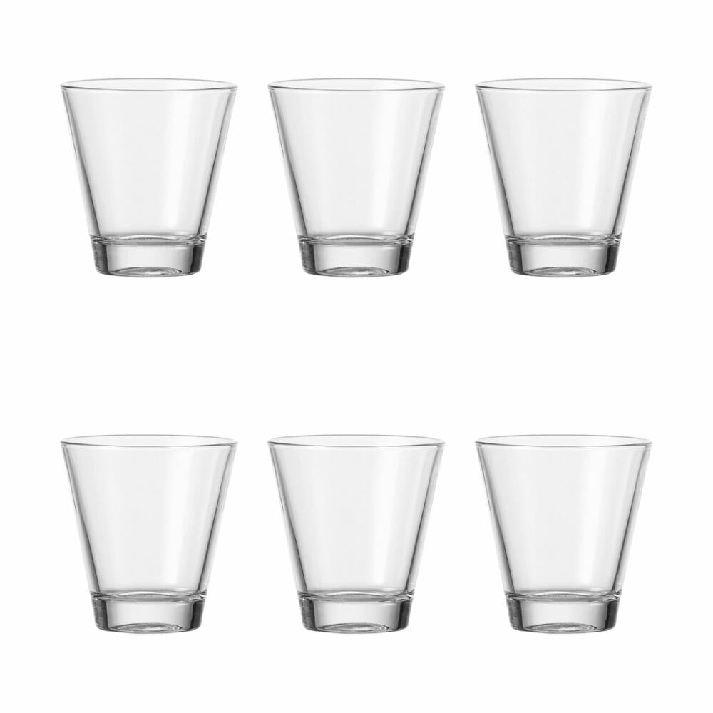 Leonardo Ciao Becher Klein 6er Set, Trinkglas, Wasserglas, Saftglas, Glas, 250 ml, 35452