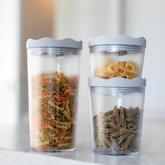 Koziol Vorratsdose Prince L, Aufbewahrungsdose, Dose, Thermoplastischer Kunststoff, Organic Grey, 1 L, 3069670