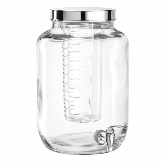 Leonardo Succo drinks dispenser with drinks dispenser base, drinks dispenser, water dispenser, glass, 7 L