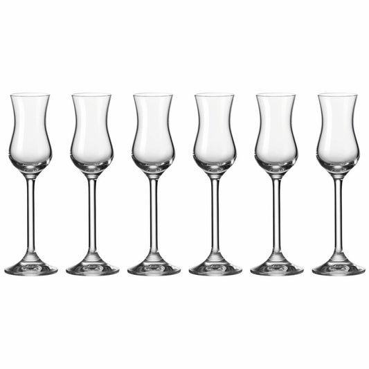 Leonardo Daily Grappaglas, 6er Set, Schnapsglas, Aperitifglas, Glas, 80 ml, 35237