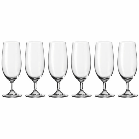 Leonardo Daily beer glass set of 6, pilsner glass, tuple glass, beer glass with stem, 350 ml, 35239