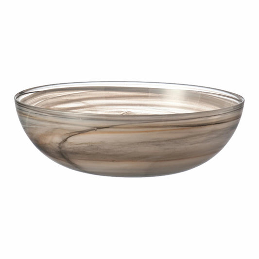 Leonardo Alabastro Flat, Bowl, Glass Bowl, Glass, Beige, D 28 cm, 31129