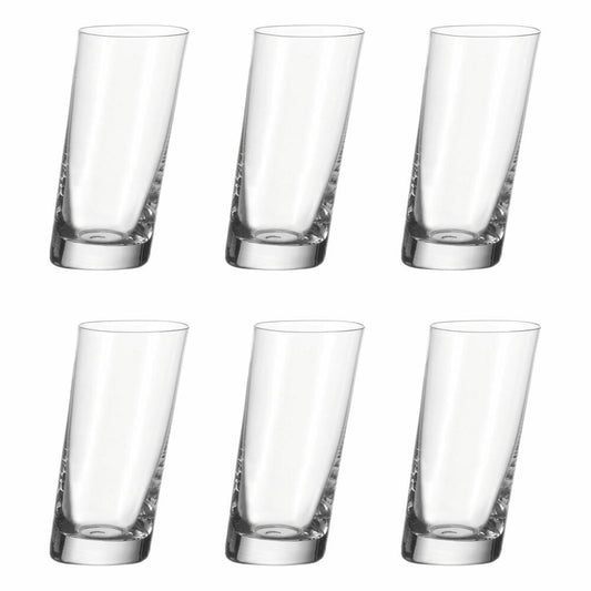 Leonardo Pisa Becher, 6er Set, groß, Longdrinkglas, Wasserglas, Trinkglas, Glas, 400 ml, 35395
