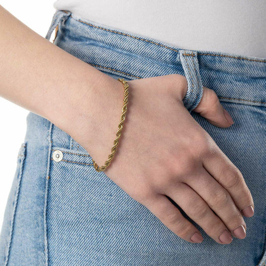 Leonardo Jewels Armband Cordula Clip&Mix, Armreif, Armschmuck, Schmuck, Edelstahl IP gold, Gold, 021803