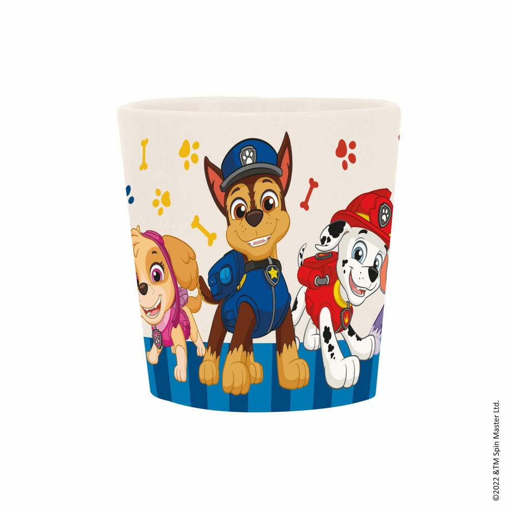 Koziol Becher-Besteck-Set Easy Eater Paw Patrol 3-tlg., Kindergeschirr, Besteck, Kunststoff, Cloud White, 8054717