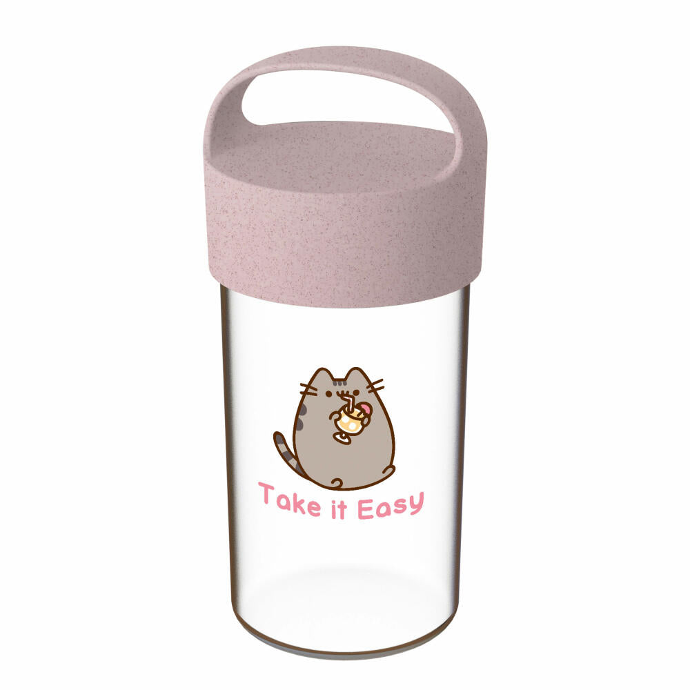 Koziol Trinkflasche Buddy Drink Pusheen Take It Easy, Kunststoff, Organic Pink, 500 ml, 8026711