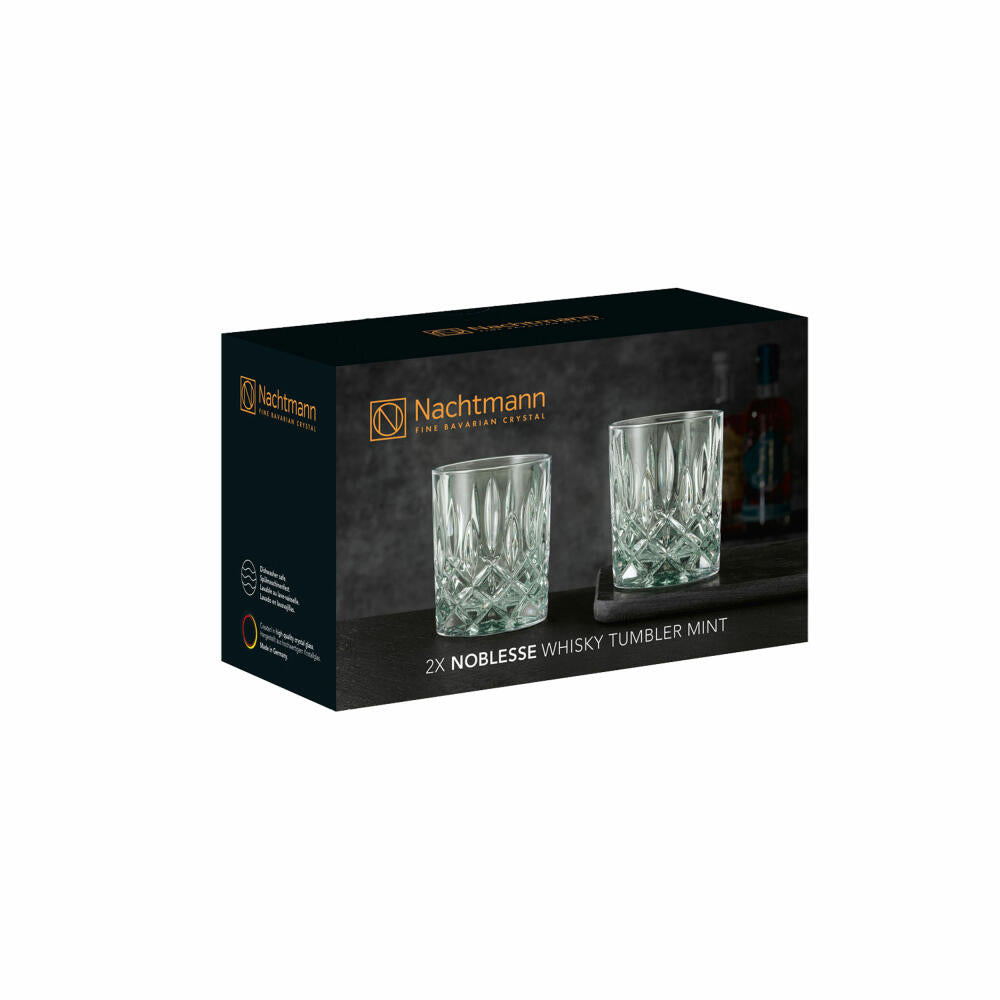 Nachtmann whiskey tumblers set of 2 Noblesse, whiskey tumblers, crystal glass, mint, 295 ml, 104241