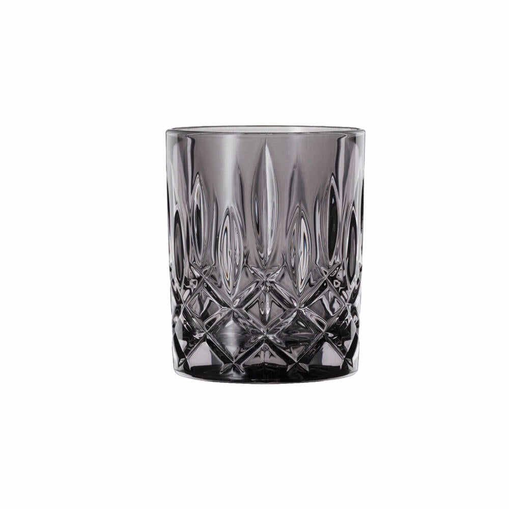 Nachtmann Whiskybecher 2er Set Noblesse, Whisky Tumbler, Kristallglas, Smoke, 295 ml, 104245