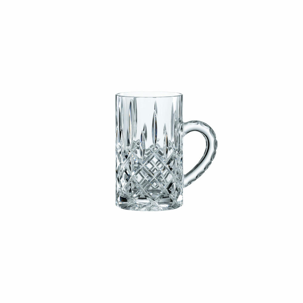 Nachtmann Teeglas Set Noblesse 2-tlg., Teebecher mit Henkel, Kristallglas, 250 ml, 103767