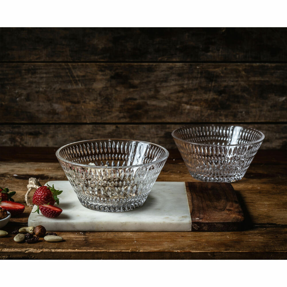 Nachtmann bowls set of 2 Ethno, bowls, crystal glass, clear, 16 cm, 104252