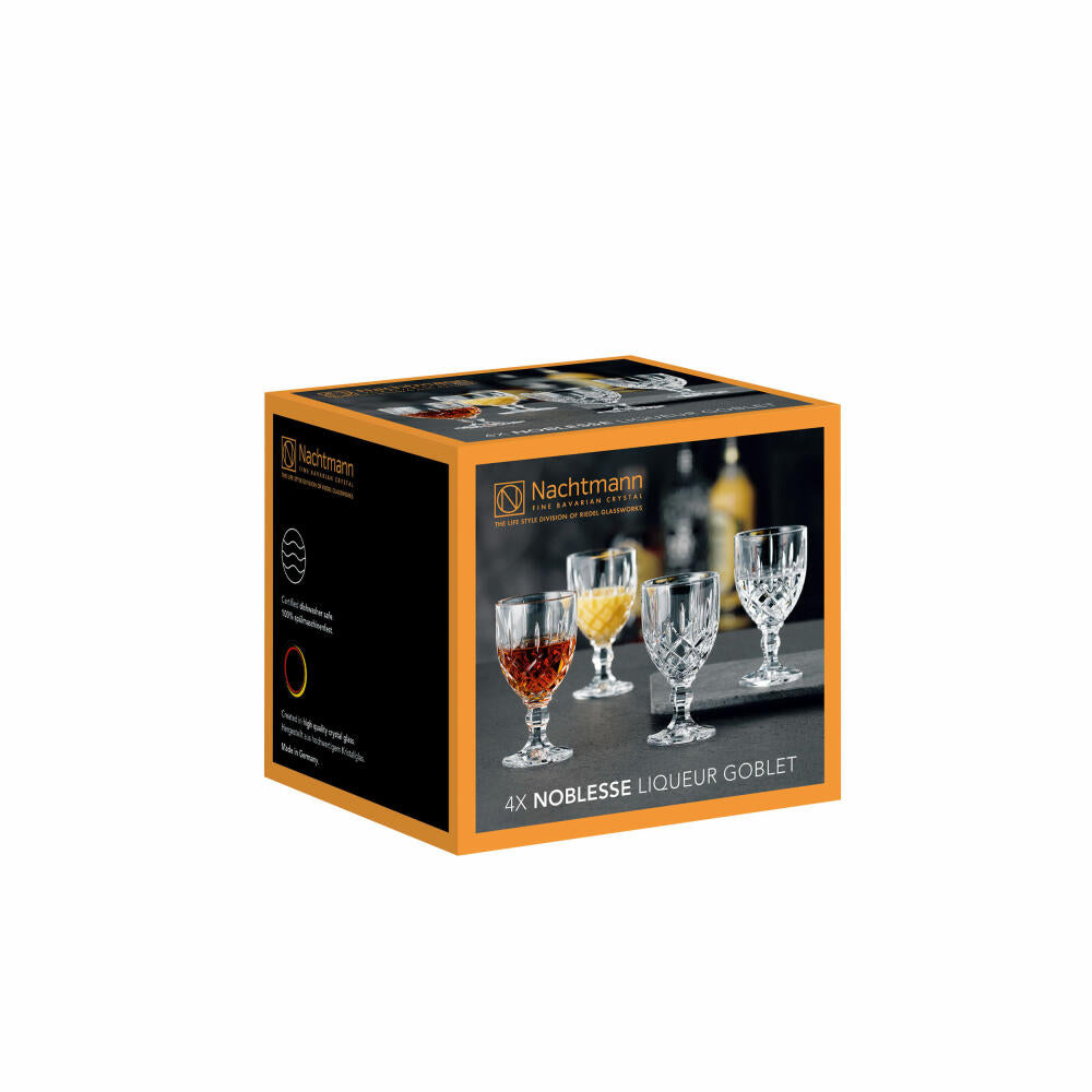 Nachtmann Likörglas Set Noblesse 4-tlg., Schnapsgläser, Kristallglas, 57 ml, 103748