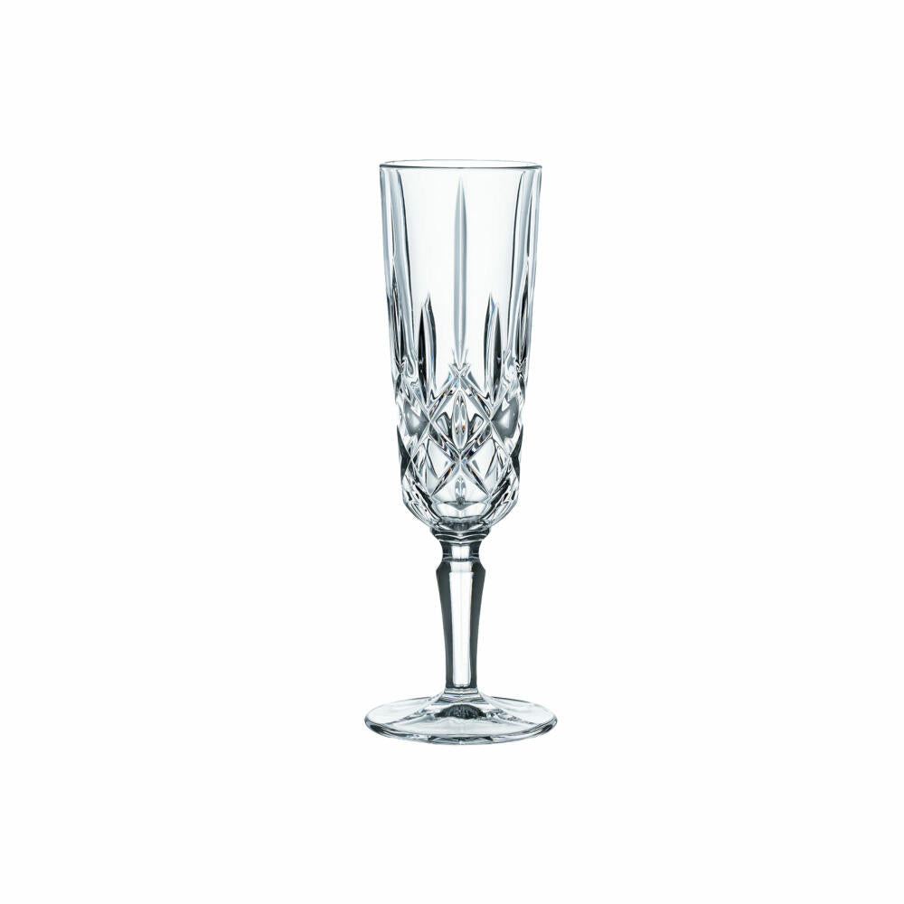 Nachtmann Noblesse champagne glasses set of 4, champagne glasses, crystal glass, clear, 151 ml, 104248