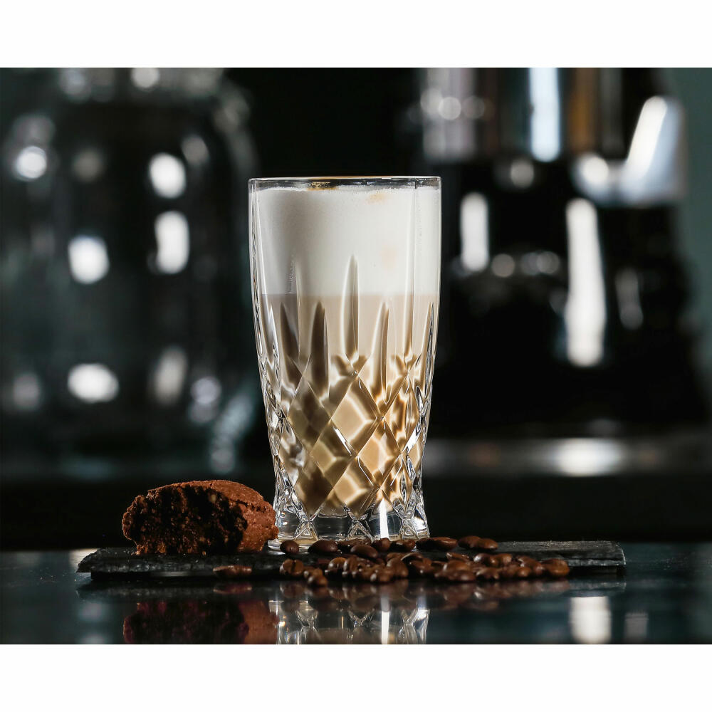 Nachtmann Latte Macchiato Glasses Set of 2 Noblesse Barista, Crystal Glass, Clear, 350 ml, 104893