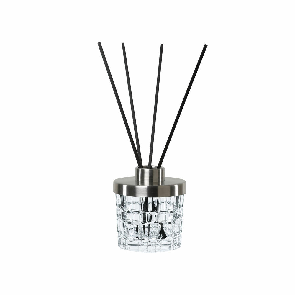 Nachtmann Room Fragrance Holder Square, Fragrance Dispenser, Crystal Glass / Stainless Steel, 89 ml, 103675