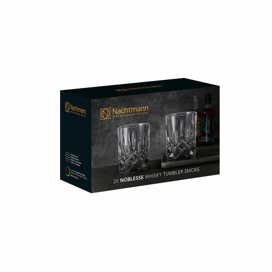 Nachtmann whiskey tumblers set of 2 Noblesse, whiskey tumblers, crystal glass, smoke, 295 ml, 104245